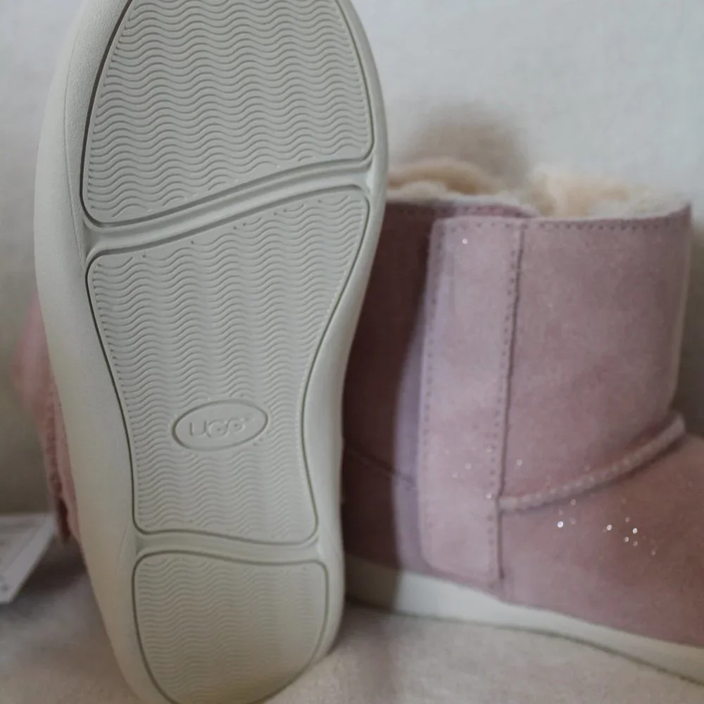 UGG KEELAN SPARKLE PINK TODDLER/INFANT BOOTIES‎